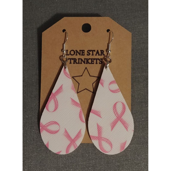 Breast Cancer Awareness Earrings - Picture 1 of 4